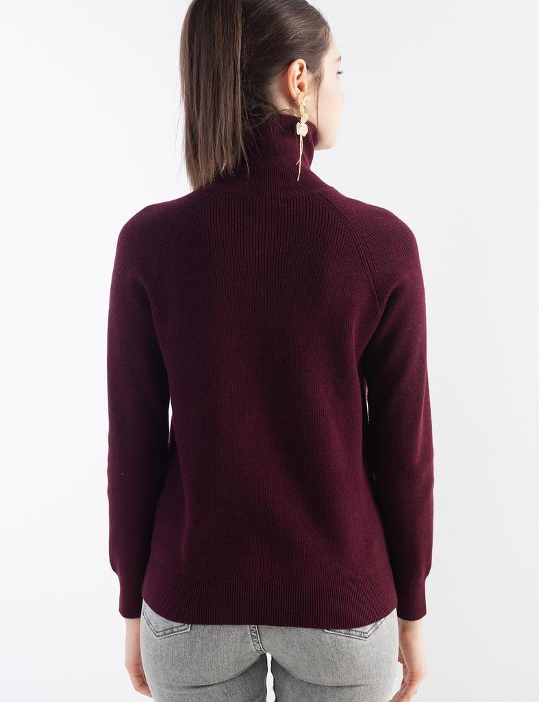 Women's Thickened Wool Zipper Pullover: Autumn & Winter Loose Stitch Base Layer Top