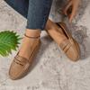 Scarpe da Donna Ballerine Mocassini in Pelle Sneakers Donna Scarpe Casual Slip-on Loafer Scarpe da Barca da Donna Taglia Grande 2025