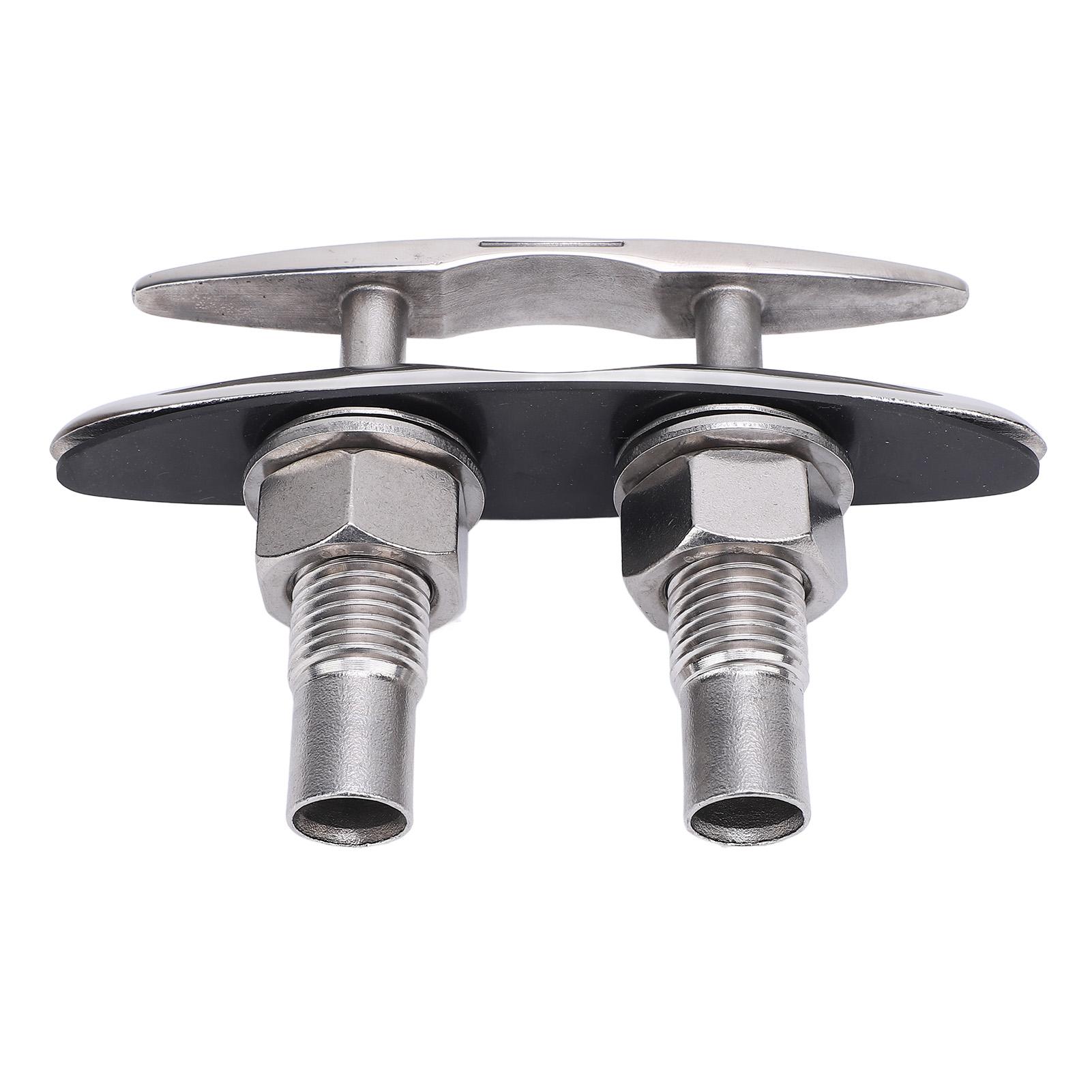 

6-дюймовая выдвижная швартовная уточка из нержавеющей стали 316, крепление заподлицо, выдвижная швартовная уточка для лодки, прочный морской док