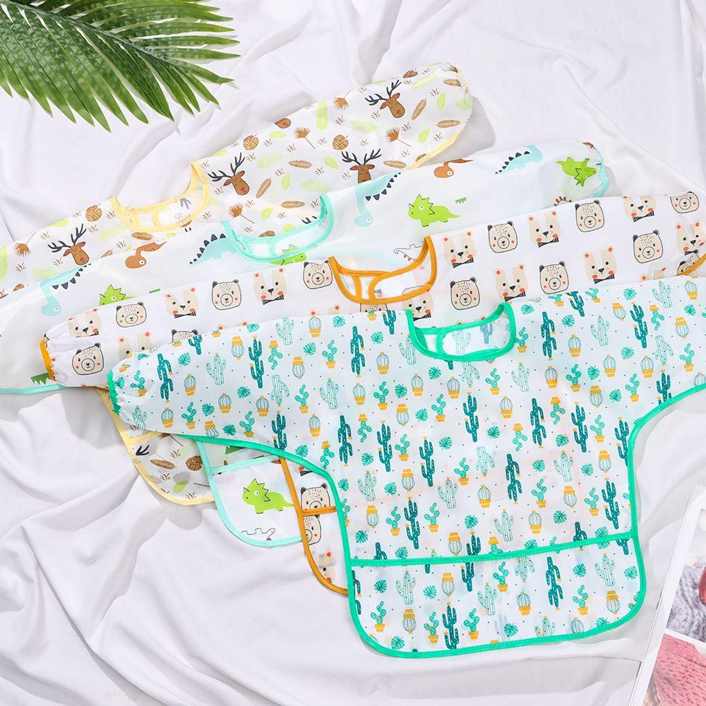 

Водонепроницаемая одежда и аксессуары с рукавами, нагрудники для кормления, детский халат, детский фартук для малышей, треугольный шарф