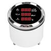 52mm Digitale Öldruck Wassertemperaturanzeige mit Hintergrundbeleuchtung 3 in 1 LED-Anzeige Drehzahlmesser für Boot Yacht Wohnmobil LKW
