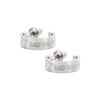 White Clover Bad Batz Maru Sanrio Characters Stainless Steel Earrings Half Hoop (2 Pieces Both Ears) SAST-P010SV