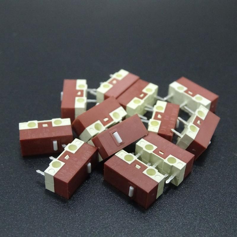  Noiseless Mouse Microswitch Precise Operating Microswitches for Gamers and Office Workers