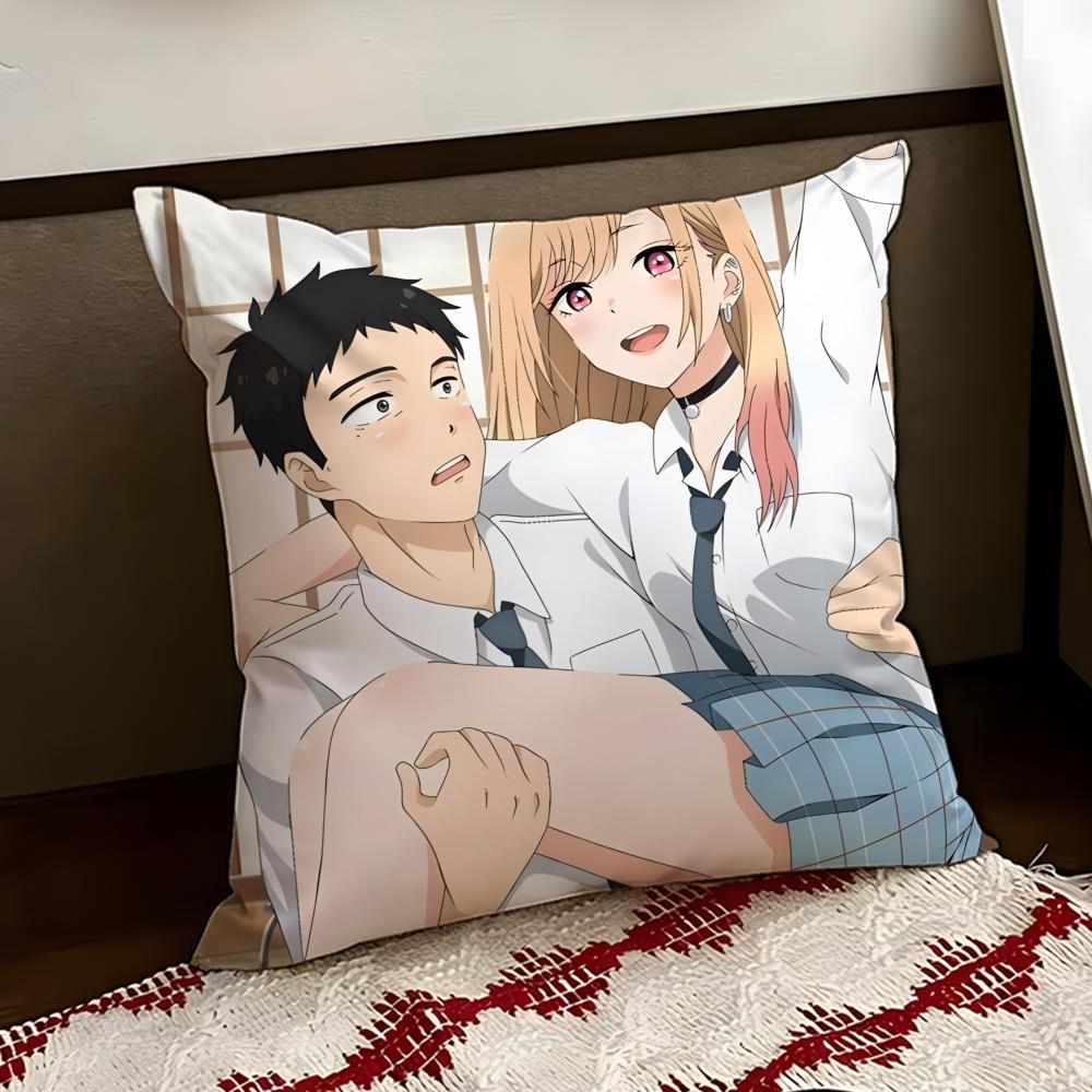 Anime DDressUp DDarling Cushion Cover Reversible Soft Durable Pillow Cover Home  Car MultiScene Use for Daily Comfort