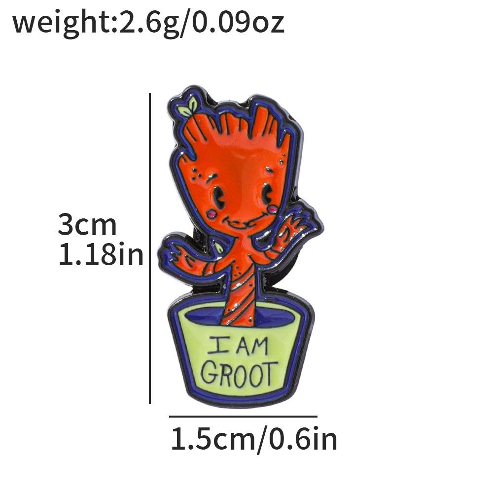 Cartoon adorable Square Trousers Enamel Lapel Pins Cartoon Character Collectible Badges Adorable Children's Present Jewelry designed for Backpacks