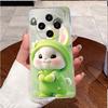 Case For Vivo X100 Transparent TPU Soft Cover For Vivo X100 Pro/X100s Pro Cute Little Panda Pattern Shockproof Couple Shell
