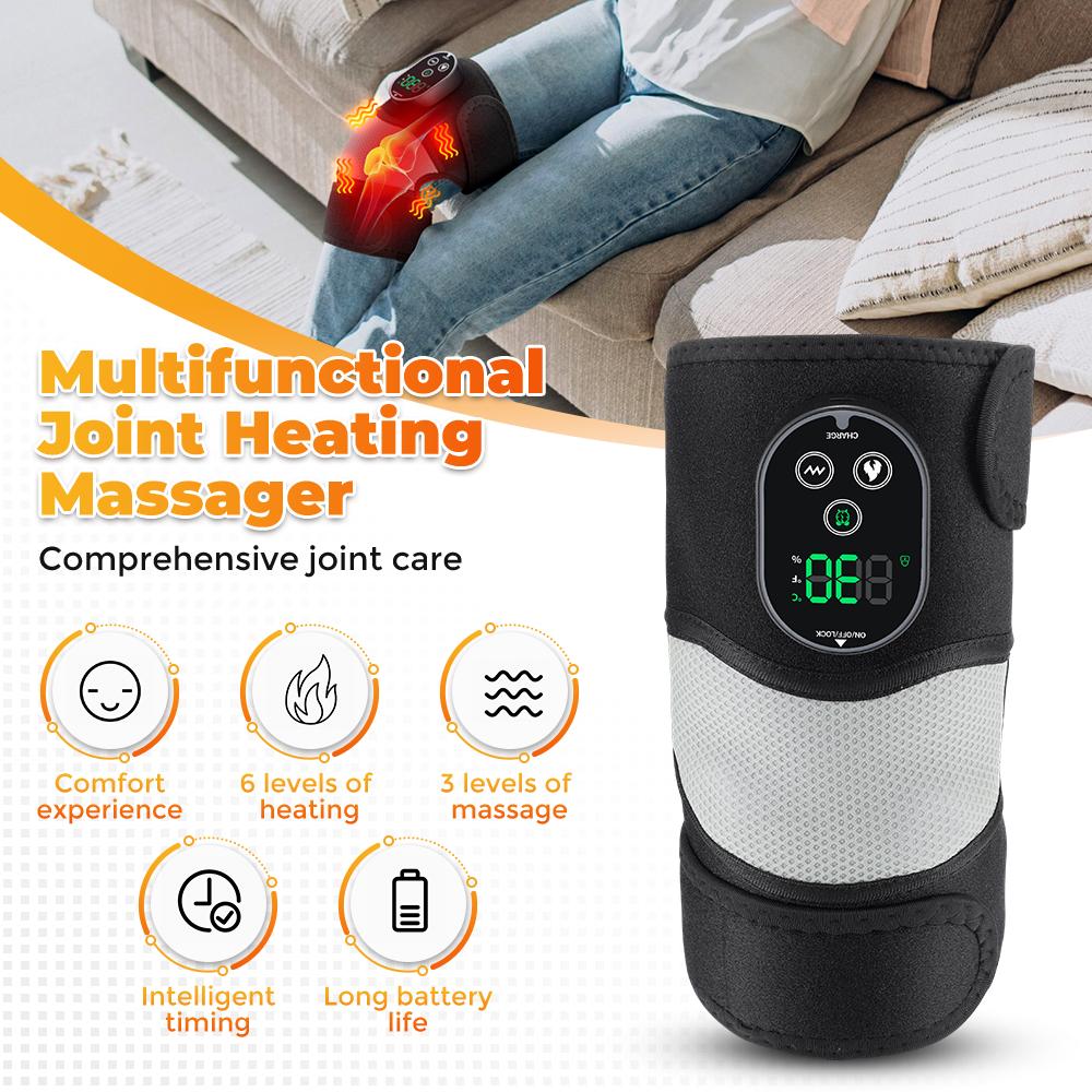 3 In 1 Cordless Thermal Knee Pad Knee Shoulder Massager Vibration Leg Arm Joint Brace Muscle Relax Joint Brace Muscle Relaxation