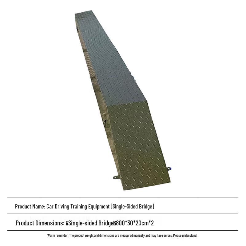 Car Driving Training Single-Side Bridge Obstacle