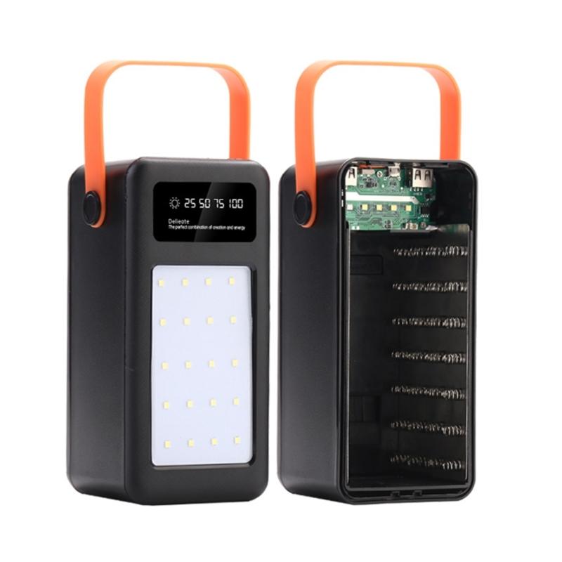 DIY 28 X 18650 PD QC3.0 USB 10W 22.5W Battery Storage Box Fast Wireless Charging Power Bank Case 18650 Battery Holder
