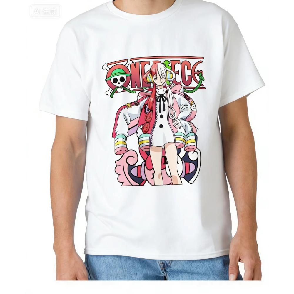 Summer Relaxing and Comfortable Uta One Piece Classic T-Shirt Cotton Summer Men Tshirt