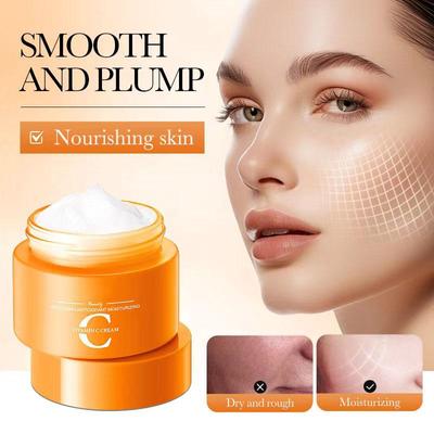Orange Moisturizing and Nourishing Face Cream with Orange Essence Vitamin C Whitening and Moisturizing Facial Cream for Face Care and Skin Care