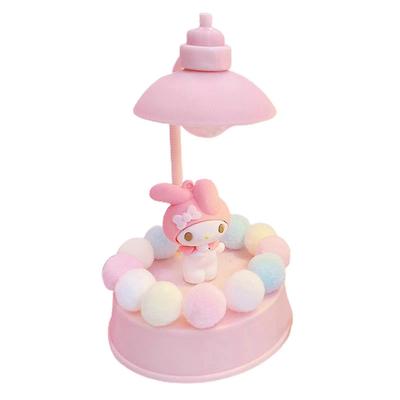 Roztomilé noční světlo My Melody Sladká stolní dekorace Hudební skříňka Dívčí vánoční dárky