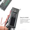 X7JF Auto Temperature 3 In 1 Thermometers Voltmeter Gauge Electronic Clock LCD Screen