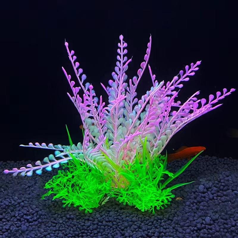 10pcs Fish tank Landscaping Ornaments Plastic Artificial Seaweed High Quality Seaweed Cross-border Aquarium Decorative Plants