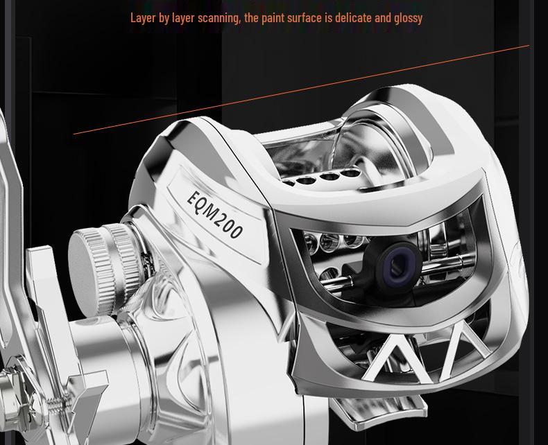 Ultra Long Cast Anti-Backlash Baitcasting Reel with Deep/Shallow Spool for Micro Lure Fishing