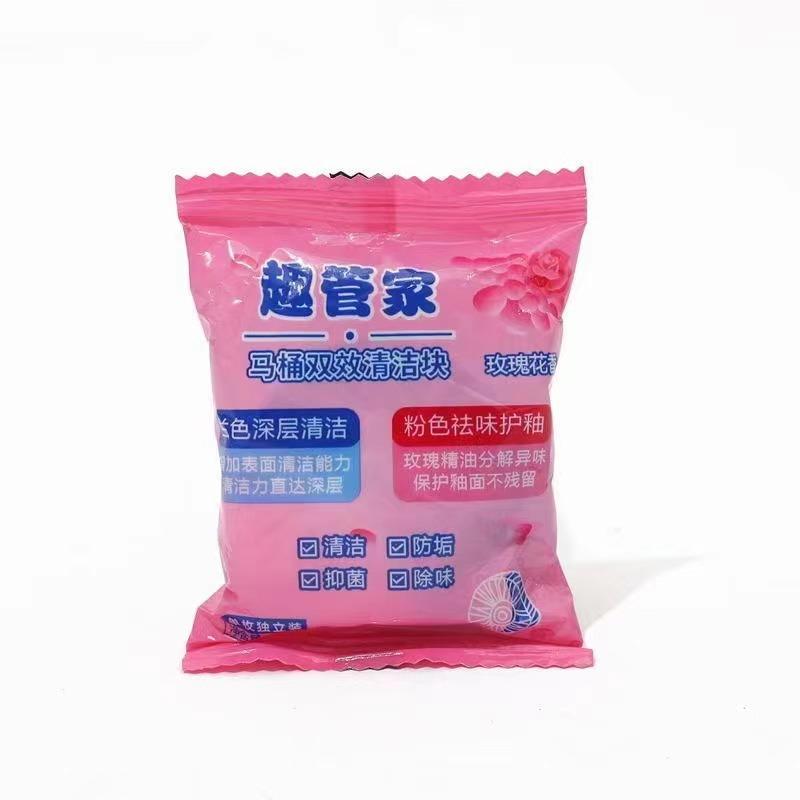 Dvoubarevný pěnící čistič toalet s vůní růží. Čistič toalet. Dlouhotrvající deodoranty a držáky vůně.