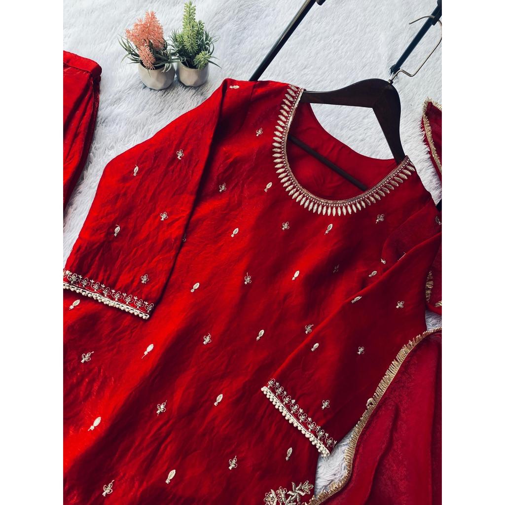 Beautiful Party Wear Pakisatni Salwar Kameez Indian Wedding Wear Palazzo Suit