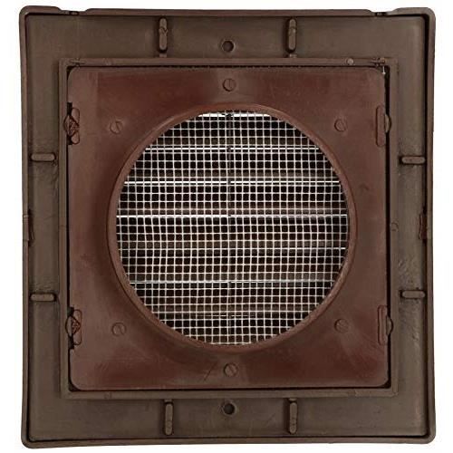 Grille d'aération - KOTARBAU - Ronde - Diamètre 100 mm - ABS - Moustiquaire - Brun