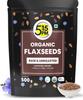 5:15PM Organic Flax Seeds 500g Pack of 1 | Raw Unroasted Plant-Based Omega 3 Superfood
