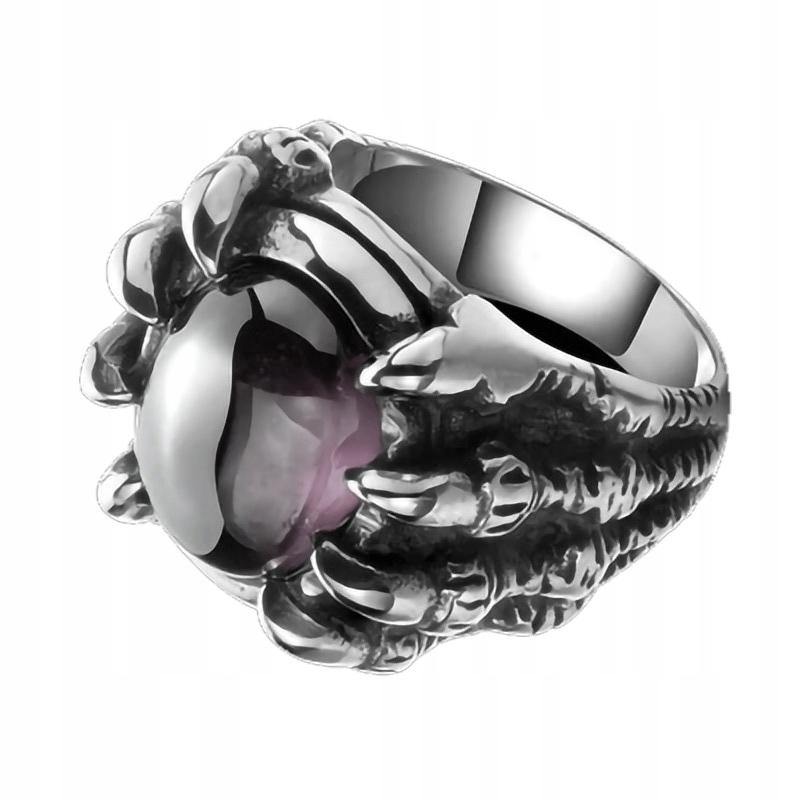 Gothic Signet Ring Dark Stone 395