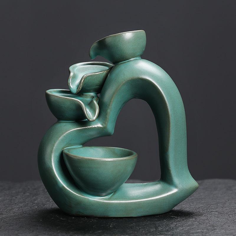 Fashion High Quality Ceramic Reverse Flow Aromatherapy Stove Versatile and Creative Home Decoration Ornaments and Handicrafts