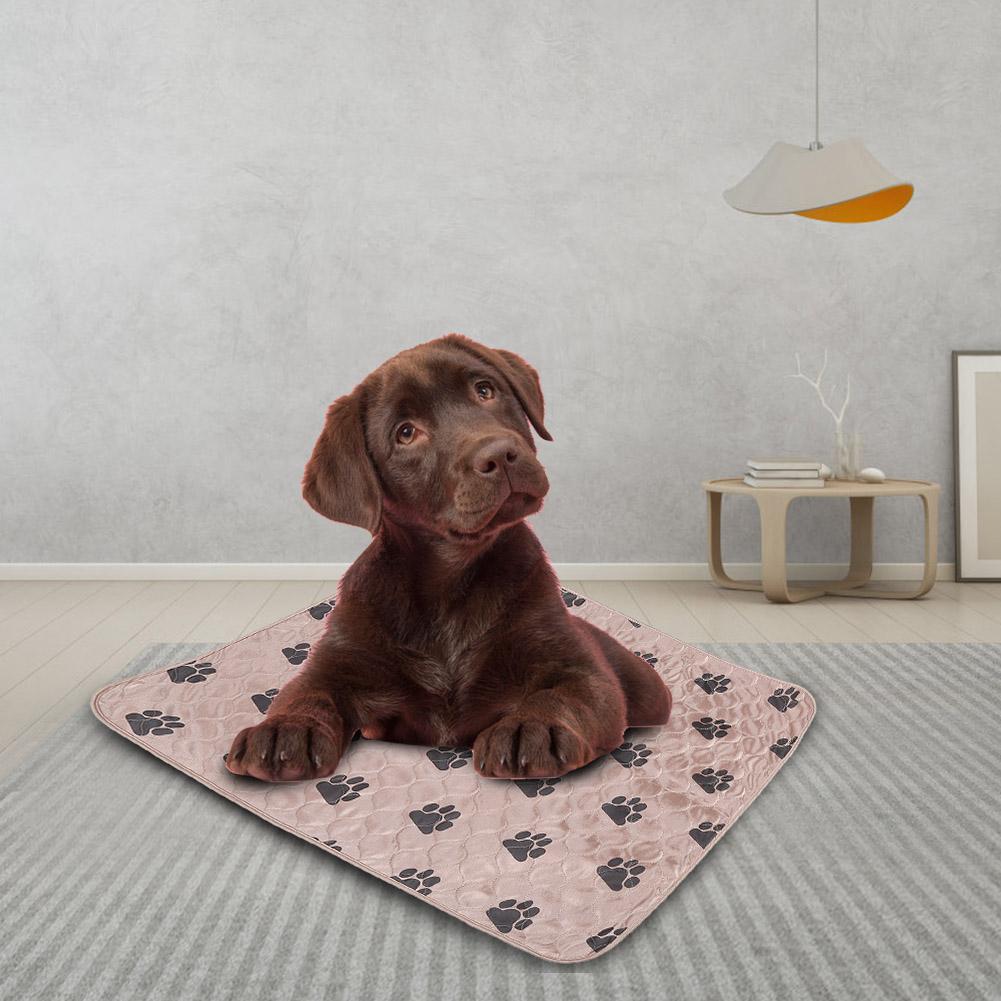 Reusable Waterproof Dog Pee Pad Bed Urine Mat for Pet Dogs Cats L