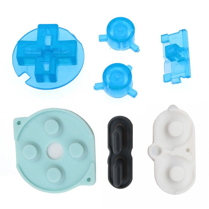 JCD For Nintend Gameboy Pocket Rubber Conductive Buttons A B D Pads Power On Off Buttons Keypads For GBP