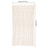 2* Boho Macrame Window Curtain Room Divider Doorway Curtain 78.7 X 39 Inches Large Long Macrame Wall Hanging for Home Decor