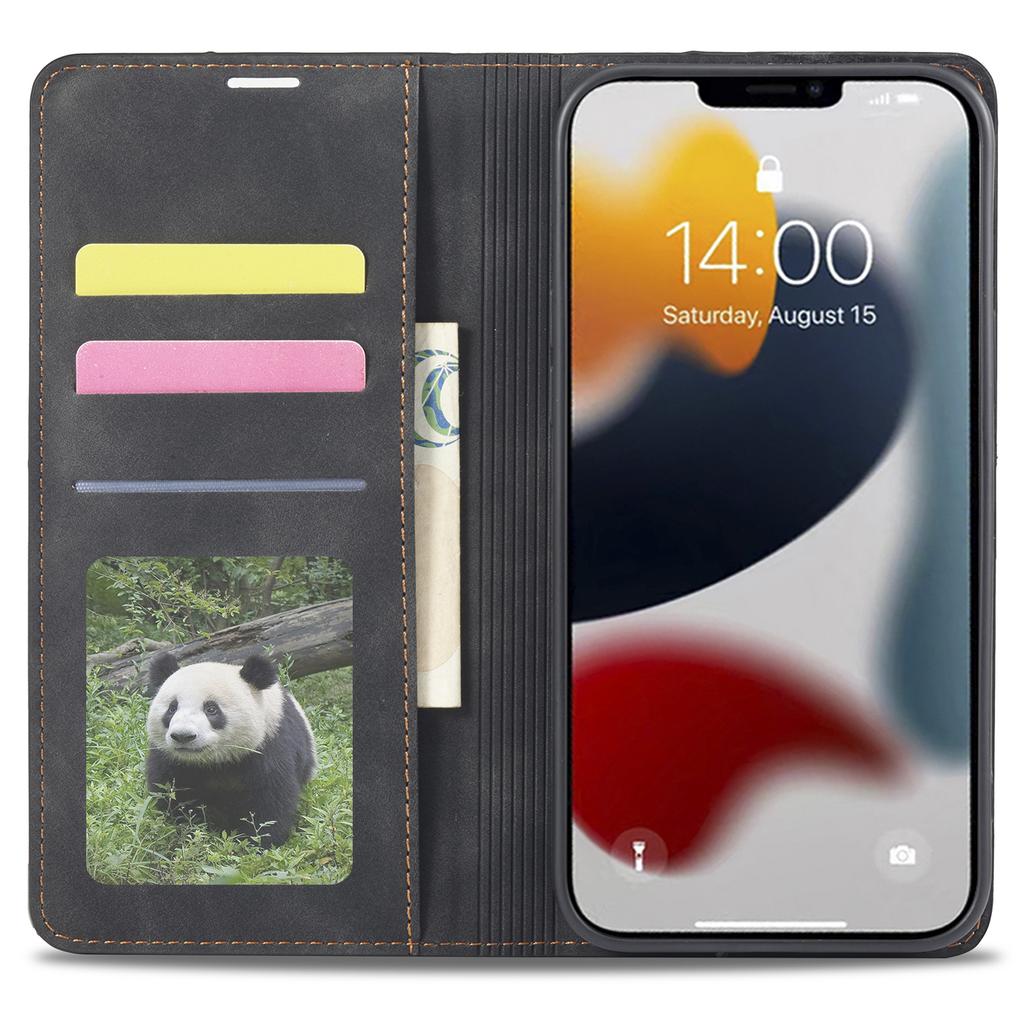 FORWENW Fantasy Series for iPhone 15 Plus Shockproof Wallet Phone Case Skin-touch Leather Wallet Phone Cover
