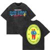 Bad Bunny Debí Tirar Más Fotos World Tour 2025 2026 T Shirt women DTMF Funny Frog Oversize 100% Cotton Apricot Vintage Washed Tees