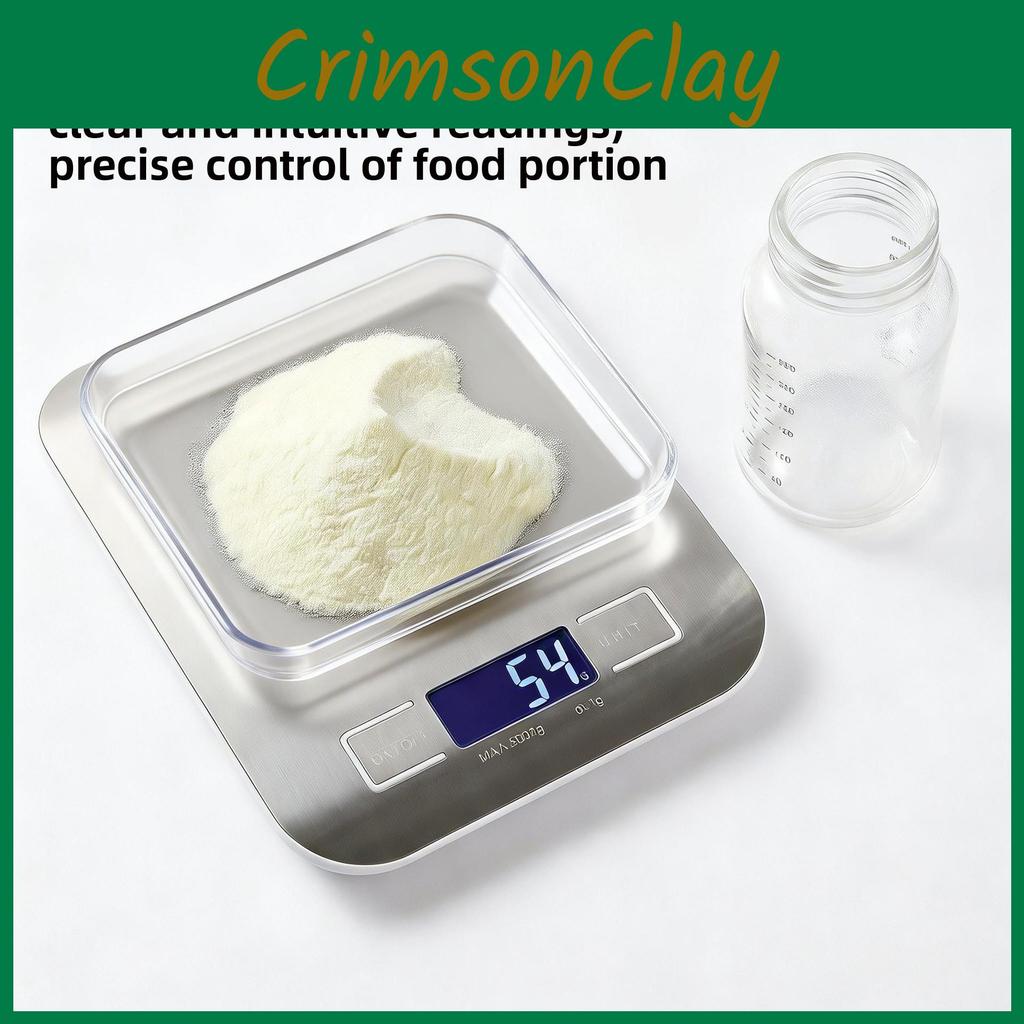 Digital Food Scale With Tare Function And Unit Conversion For Home Cooking And Baking