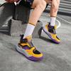 Li Ning Youth Pre Casual Comfortable High-Top Basketball Shoes Kids Sneakers Black Purple Yellow YKBT092-3
