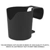 Pool Cup Holder No Punching Pool Storage Rack Reusable Holder for Drinks (Black)