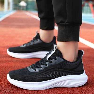 Summer New 2025 Men's Running Shoes Breathable Soft Sole Lightweight Shock-absorbing Sports Shoes Couple Shoes Spot