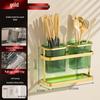 Multifunctional Kitchen Knife and Chopstick Holder with Cutting Board Storage