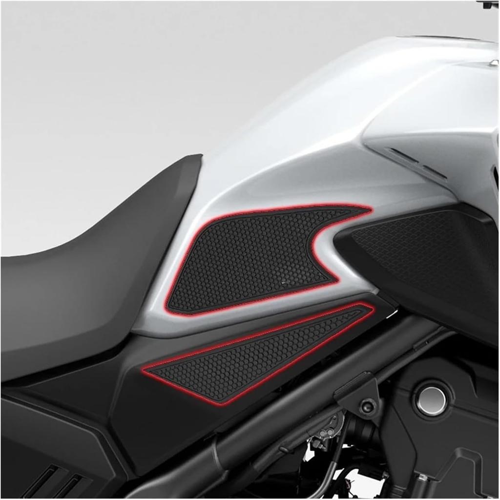 Motorcycle Tank Pad Non-slip Knee Grip Traction Protection Pads Compatible For HONDA NX500 NX 500 NX400 NX 400 Rubber Side Tank Stickers(1 Set)