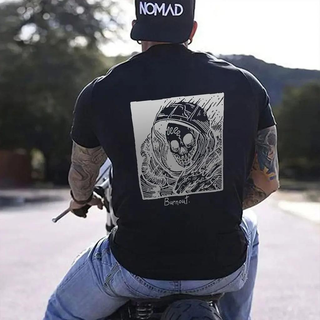 New Style Summer Quick Dry Men's 3D Printed Casual Comfortable O Collar Short Sleeve Loose Street Personality Loose Top Popular