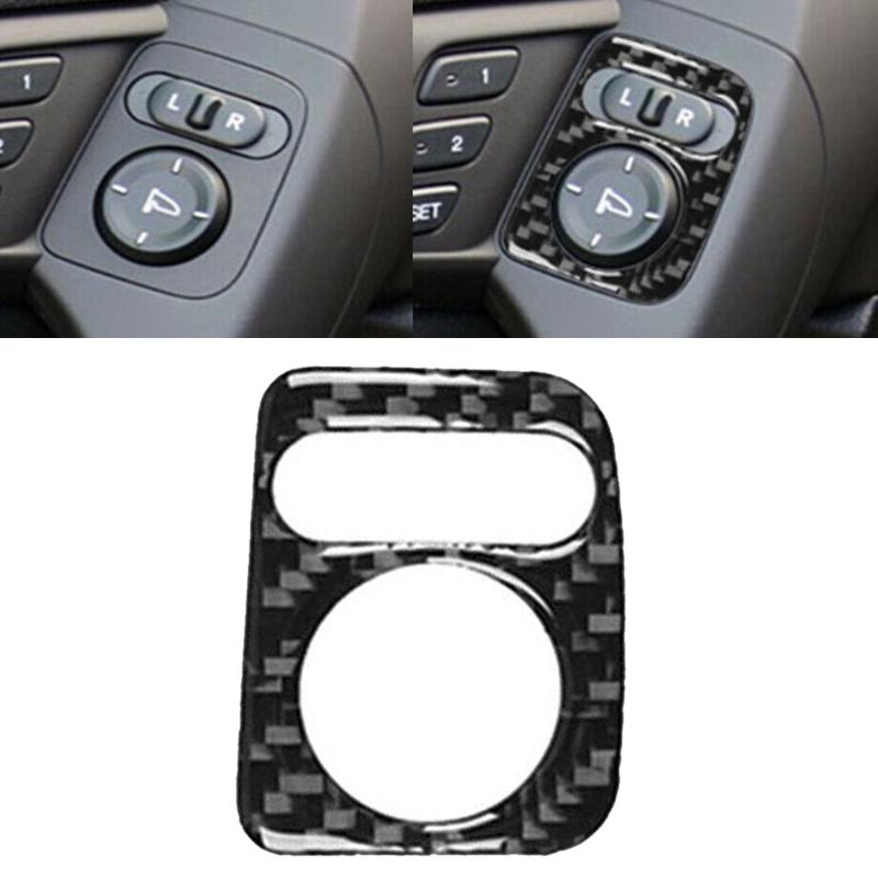 Car Interior Memory Seat Button Panel Trim Cover Fit for Acura TSX 2014 2013 2012 2011 2010 2009 Black Carbon Fiber
