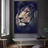 Modern Realistic Animal Art Lion Portrait Poster and Print Canvas Painting Nordic Style Wall Art Picture for Home Indoor Decor