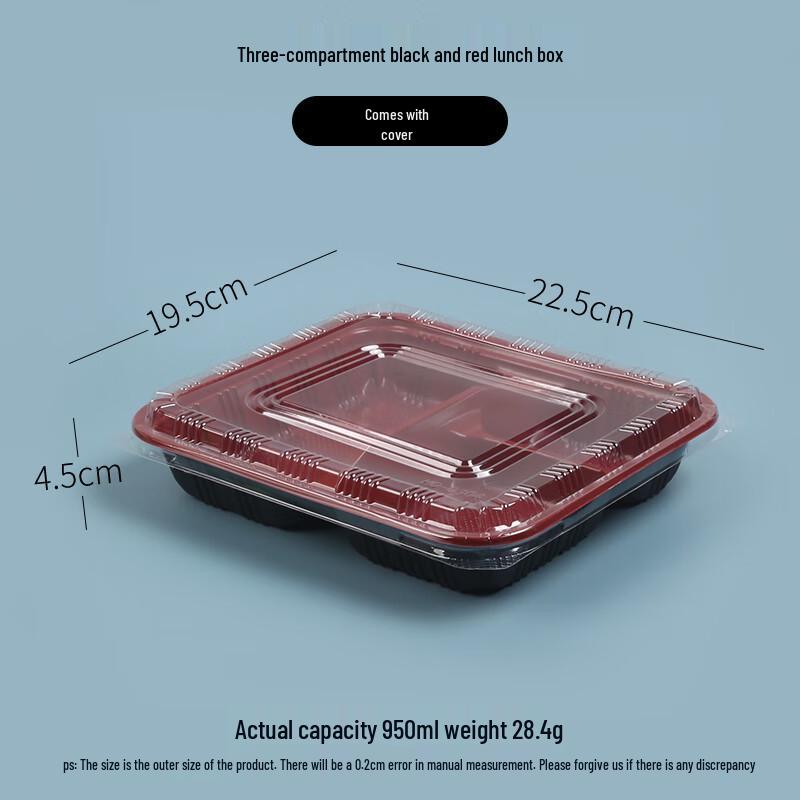 Alliance Disposable Divided Plastic Food Containers