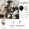 Schwarz Weiß Sand Ballons Girlande Sand Weiß Champagner Gold Ballonbogen Set Geburtstagsparty Babyparty Hochzeit Dekoration Globos