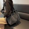 Vintage Handtasche, Damentasche, Strukturierte Schultertasche, Personalisierte Umhängetasche mit Steinmuster