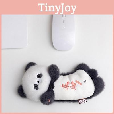 Animal Character Wrist Pad With Short Plush Cover For Study And Gaming Comfort