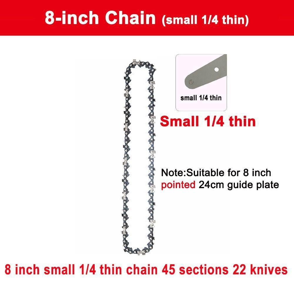 1Set for Electric Saw Chain Guide Plate Set Electric Saw Parts Garden Tool Saw Chain Kit 4/6/8 Inch Logging Pruning