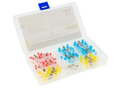 Schrumpfschläuche mit Dose, 4 Größen, 120 Stück.