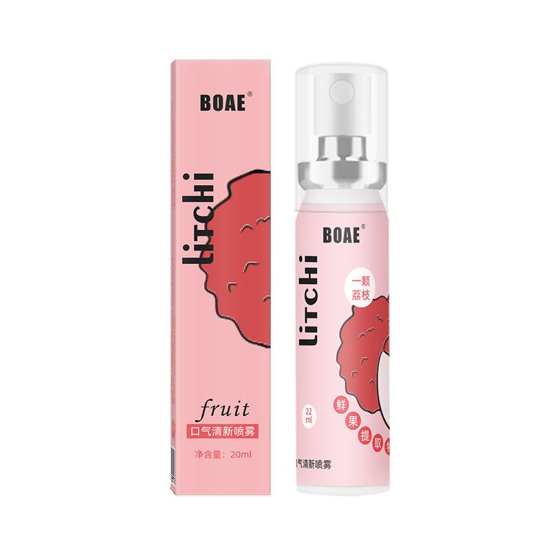 Spray pour haleine fraîche, saveur de Fruit, désodorisant pour la bouche, élimine la mauvaise haleine, soins buccaux, Portable, travail, voyage, Spray doux longue durée