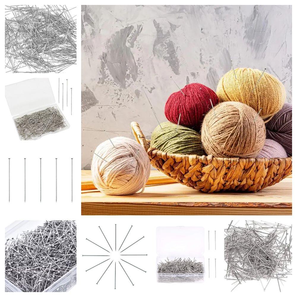 26mm Length Garment Fixing Needle Flat Head Dressmaker Pins Decoration Head Pins  Jewelry Making