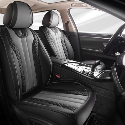 Universal Fit Five-Seater Car Seat Covers | Durable Faux Leather, Non-Textile Material, Sponge Filled, Suitable for All Vehicle Models