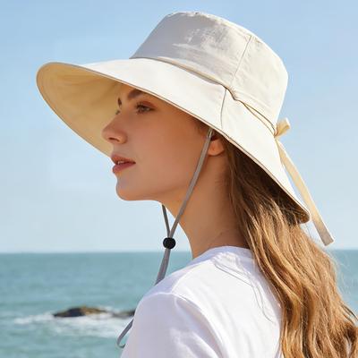 Women's Summer Sun Bucket Hat with Bow