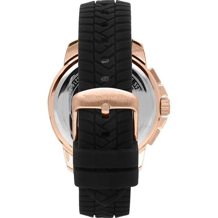 Montre Maserati Successo homme dessin R8871621012 pneu multifonction ceinture en acier inoxydable